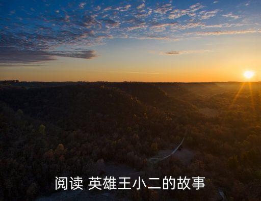 王小二的故事，閱讀 英雄王小二的故事