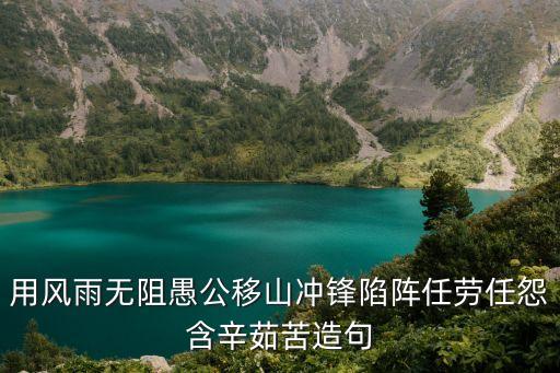 用風雨無阻愚公移山沖鋒陷陣任勞任怨含辛茹苦造句