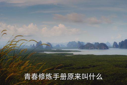 青春修煉手冊(cè)原來(lái)叫什么