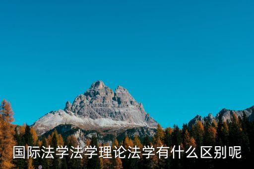法學理論，理論法學都包括哪些