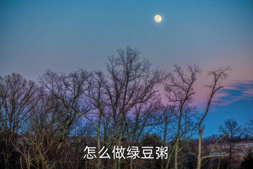 怎么做綠豆粥