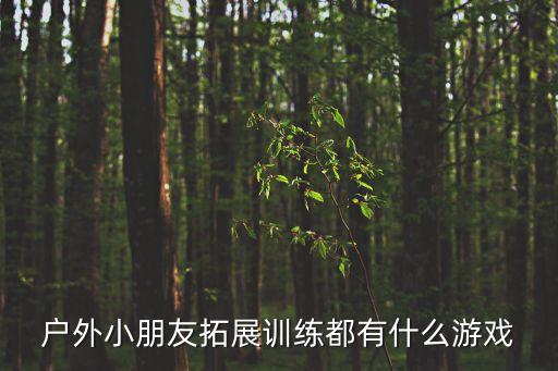 戶外小朋友拓展訓練都有什么游戲