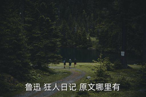 魯迅 狂人日記 原文哪里有