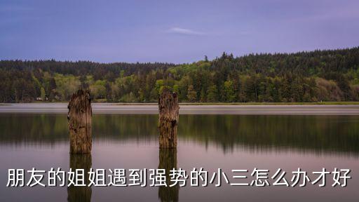 朋友的姐姐遇到強勢的小三怎么辦才好
