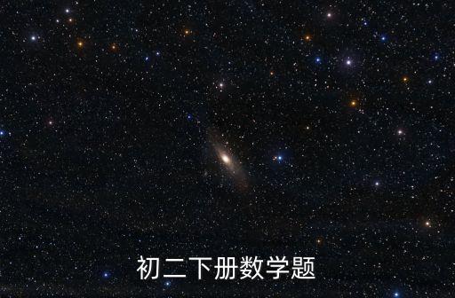 初二下冊數學題