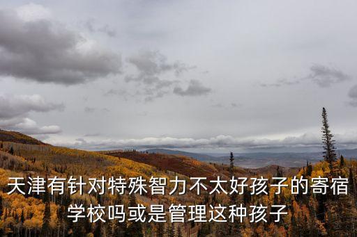 天津市特殊啟智學(xué)校，天津的特殊教育學(xué)校有哪些地址在哪