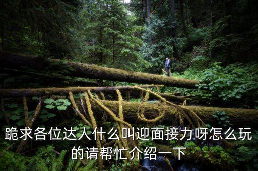 跪求各位達人什么叫迎面接力呀怎么玩的請幫忙介紹一下