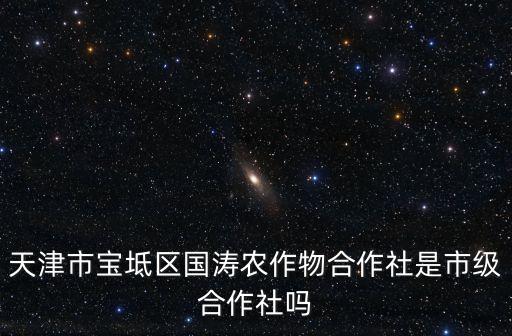 天津市寶坻區(qū)國濤農(nóng)作物合作社是市級合作社嗎