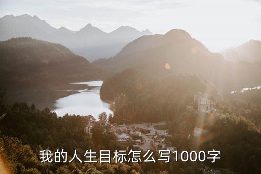 我的目標怎么寫，作文600字我的目標