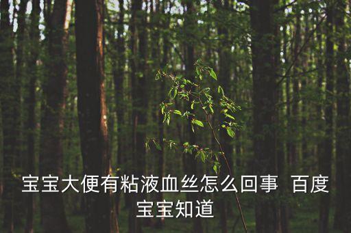 寶寶大便有粘液血絲怎么回事  百度寶寶知道