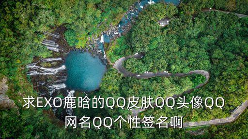 求EXO鹿晗的QQ皮膚QQ頭像QQ網(wǎng)名QQ個性簽名啊