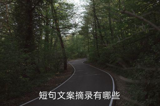 短句文案摘錄有哪些