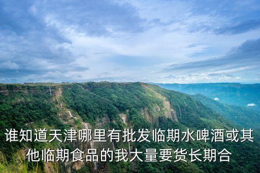 誰知道天津哪里有批發臨期水啤酒或其他臨期食品的我大量要貨長期合