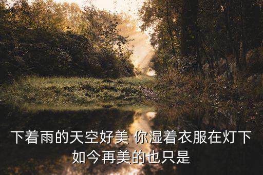 下著雨的天空好美 你濕著衣服在燈下如今再美的也只是