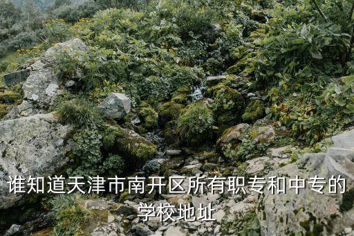 誰知道天津市南開區所有職專和中專的學校地址