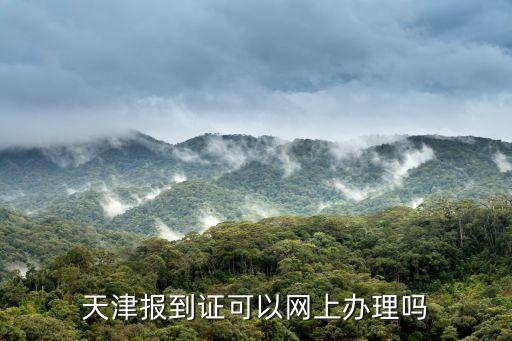 天津報到證可以網上辦理嗎