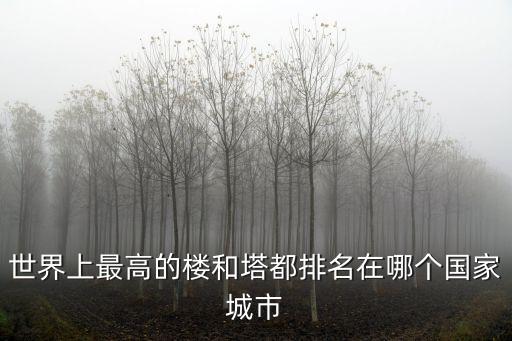 世界上最高的樓和塔都排名在哪個國家城市