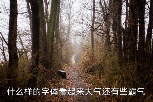 大氣字體，看上去比較大氣的字體有哪些
