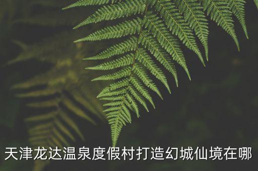 天津龍達溫泉度假村打造幻城仙境在哪