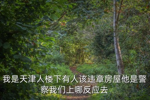 我是天津人樓下有人該違章房屋他是警察我們上哪反應(yīng)去