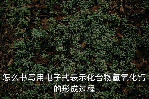 氫氧化鈣電子式，氫氧化鈣的電子式怎么寫
