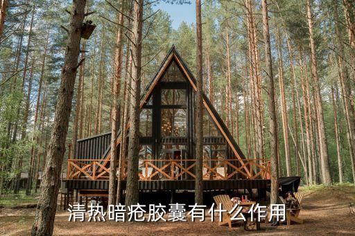 清熱暗瘡膠囊有什么作用