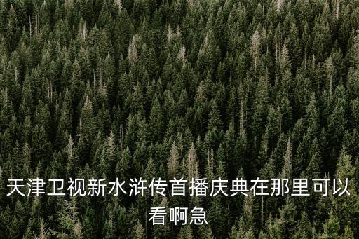 天津市水滸，誰知道今天早上天津衛視的水滸到第幾集了