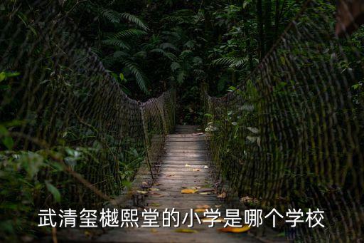 武清璽樾熙堂的小學是哪個學校