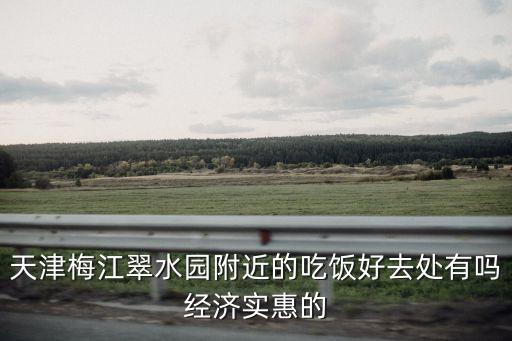 天津梅江翠水園附近的吃飯好去處有嗎經濟實惠的