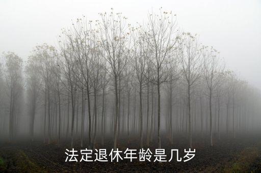法定退休年齡，法定的退休年齡是如何規定的
