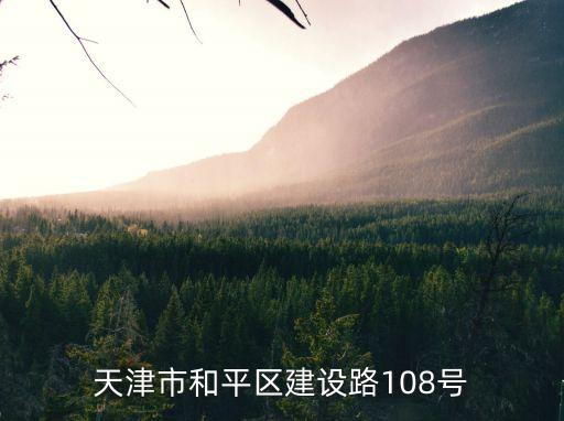 天津市和平區建設路108號