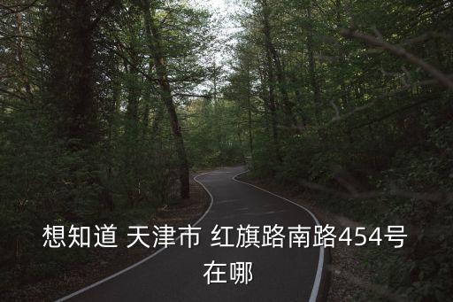 想知道 天津市 紅旗路南路454號 在哪