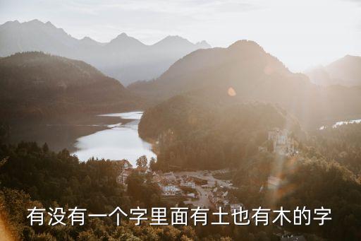 有沒有一個字里面有土也有木的字