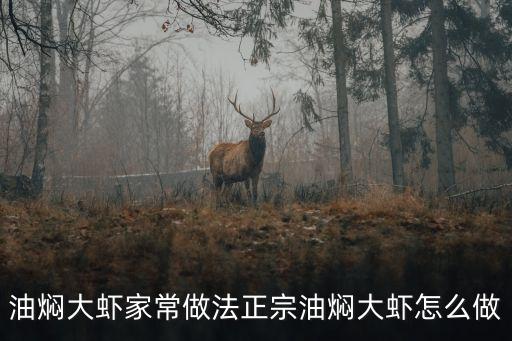 油燜大蝦家常做法正宗油燜大蝦怎么做