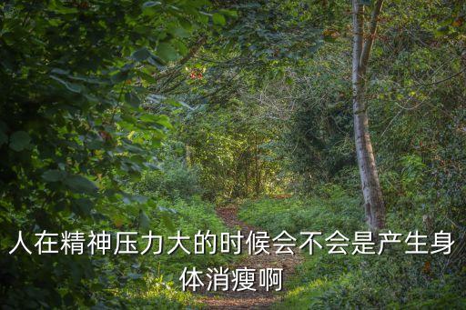 人在精神壓力大的時候會不會是產生身體消瘦啊