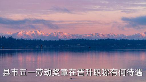 縣市五一勞動獎章在晉升職稱有何待遇