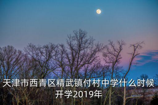 天津市西青區(qū)精武鎮(zhèn)付村中學什么時候開學2019年