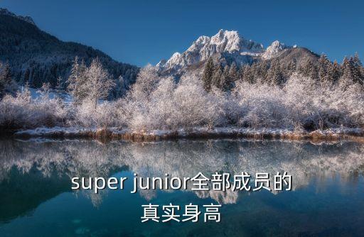 樸寶劍身高，super junior成員身高