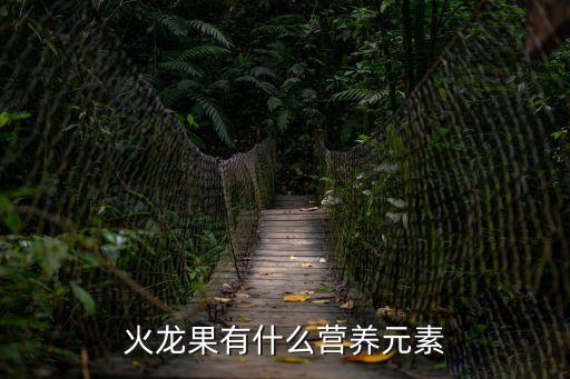 火龍果有什么營養(yǎng)元素