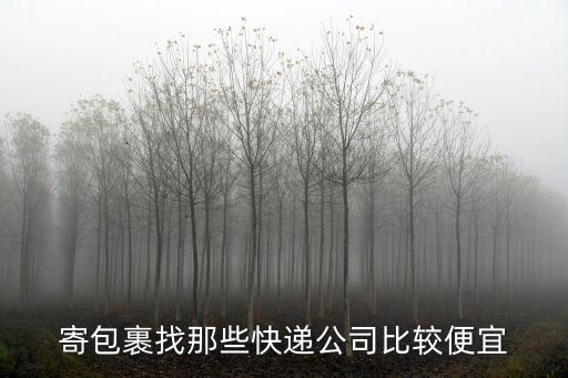 寄包裹找那些快遞公司比較便宜