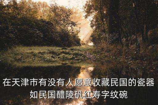 天津市古瓷收藏家，在天津市有沒有人愿意收藏民國的瓷器如民國醴陵礬紅壽字紋碗