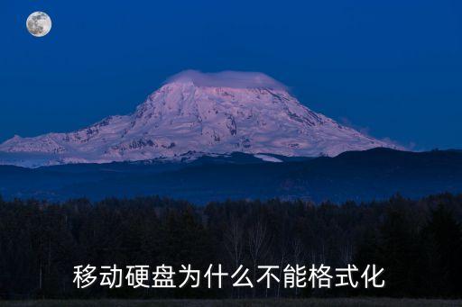 移動硬盤為什么不能格式化