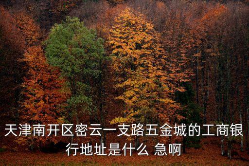 天津市南開區工行銀行地址，離南開區最近的工商銀行有哪家今天營業