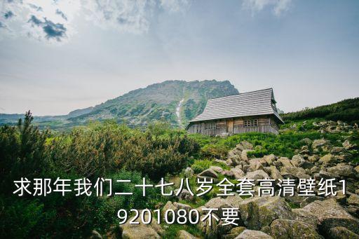 求那年我們二十七八歲全套高清壁紙19201080不要