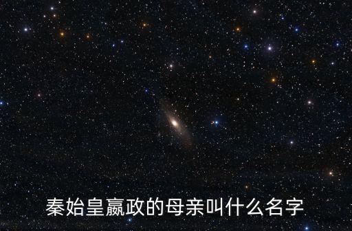 秦始皇母親，秦始皇老媽叫什么