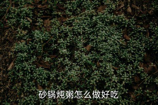 砂鍋煮粥，怎么用砂鍋煮粥