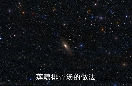 蓮藕排骨湯的做法
