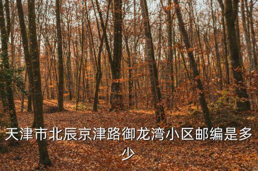 天津市北辰京津路御龍灣小區郵編是多少
