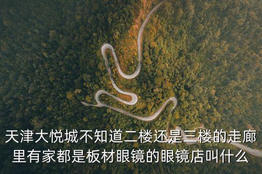 天津大悅城不知道二樓還是三樓的走廊里有家都是板材眼鏡的眼鏡店叫什么