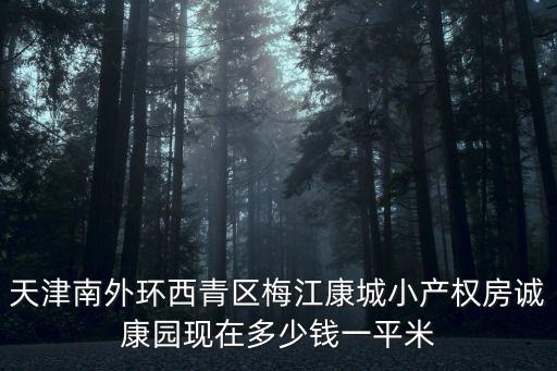 天津市梅江房子價(jià)位，天津南外環(huán)西青區(qū)梅江康城小產(chǎn)權(quán)房誠(chéng)康園現(xiàn)在多少錢(qián)一平米
